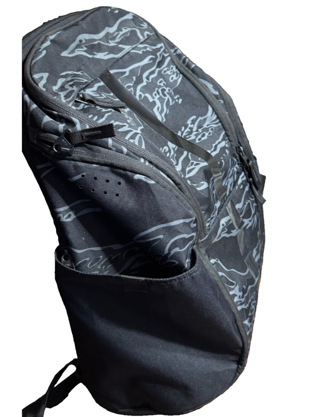 Nike Hoops Elite Pro 38L Basketball Backpack Tiger Camo Black Grey BA5555-011 - Picture 5 of 14